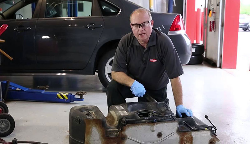 Clean a Tractor Fuel Tank without Removing it