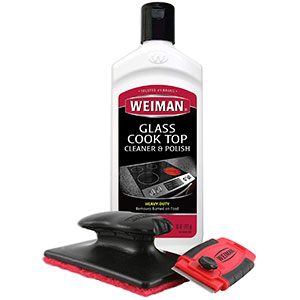 Weiman Cook Top Cleaner for Black Appliances | Scrubbing Pad