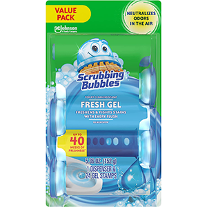 Best Toilet Cleaning Stamp: Scrubbing Bubbles Fresh Gel